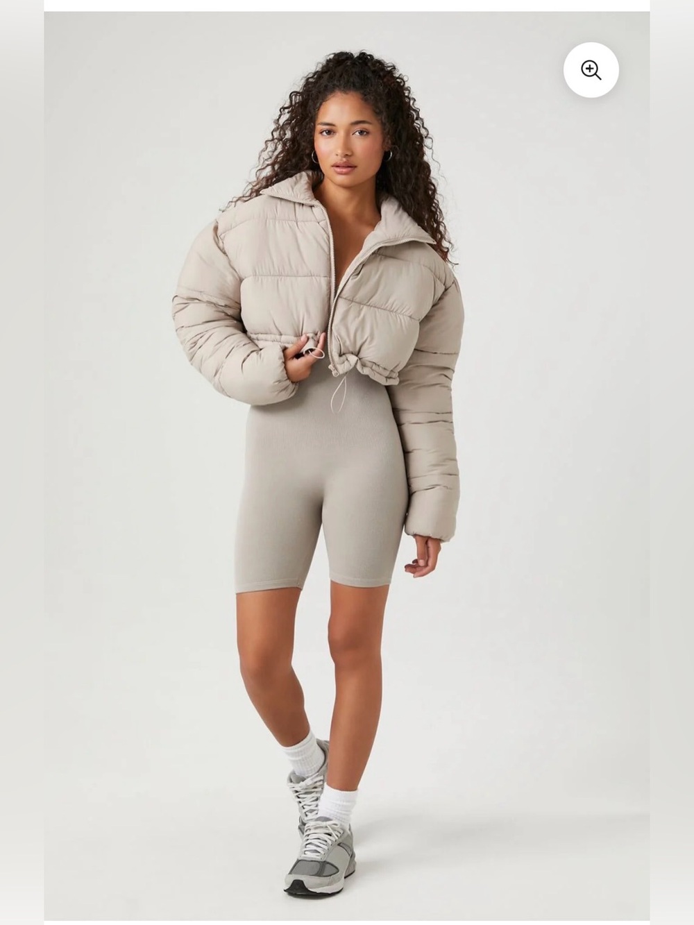Forever‎ 21 Jacket Women’s Large Super Cropped Puffer